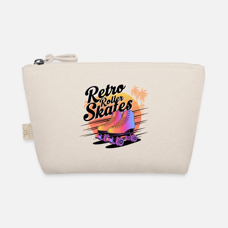 Retro Roller Skates – 80s Vibes Bio-Täschchen
