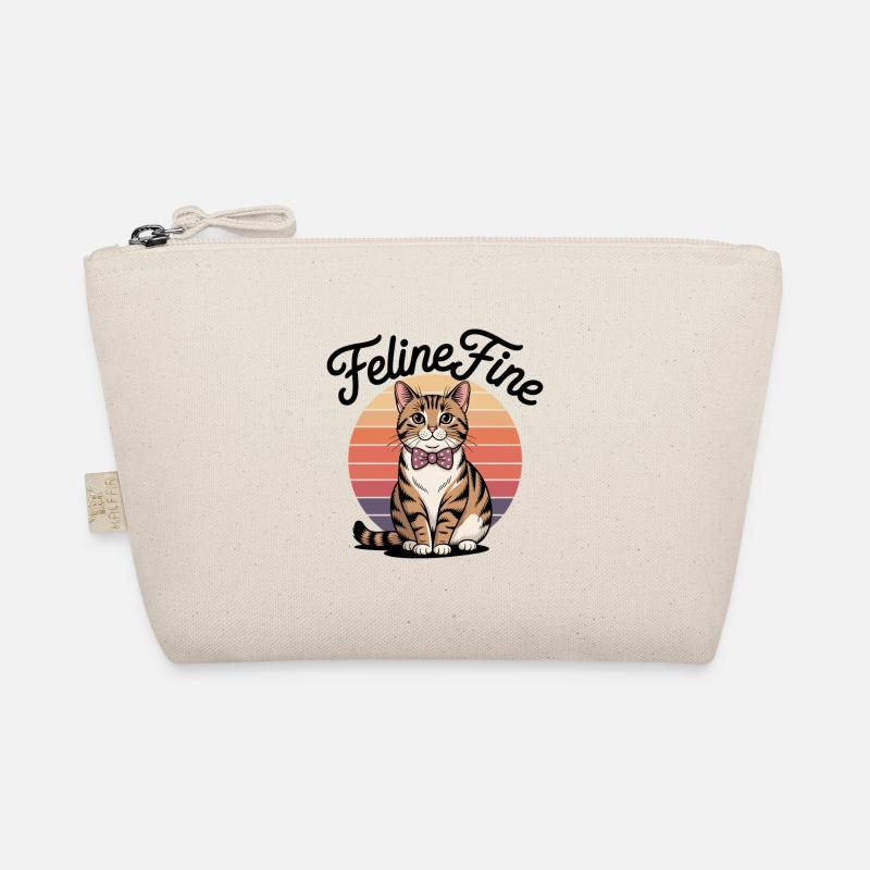 Feline Fine – Chat Sunset Rétro Trousse biologique