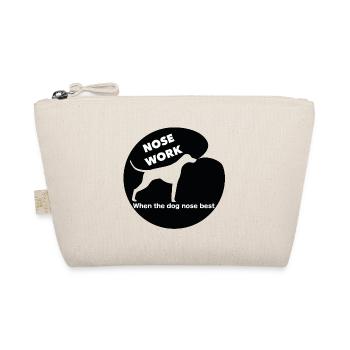 Nose Work Schwarzes Logo - Bio-Täschchen - Natur - Vorne