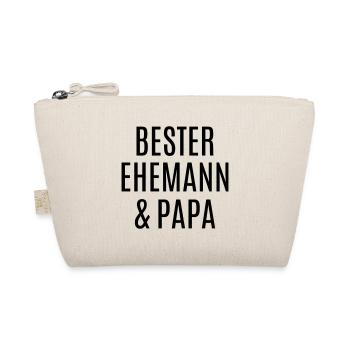Bester Ehemann Papa Vater Geburtstag Vatertag Love - Bio-Täschchen - Natur - Vorne