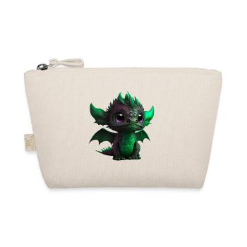 Bébé Dragon Vert| Mignon bébé dragon vert - Trousse biologique - nature - Devant