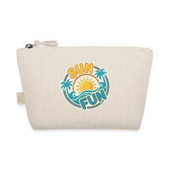 Sun Fun – Tropisches Sommer-Aufkleberdesign - Bio-Täschchen - Natur - Vorne