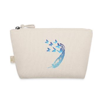 Butterflies with a feather - Organic Pouch - nature - Front