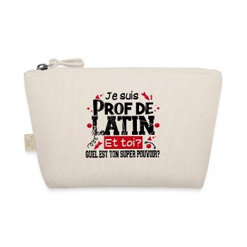 Prof Professeur Latin Métier Citations Noël - Trousse biologique - nature - Devant