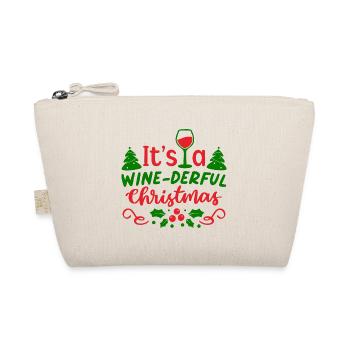It's A Wine-Derful Christmas, Funny Christmas, Xma - Organic Pouch - nature - Front