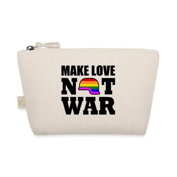 Make love not war - Bio-Täschchen - Natur - Vorne