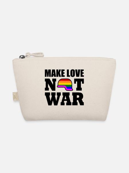 Make love not war - Bio-Täschchen - Natur