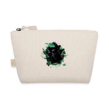 panther,cheetah,leopard,black,green,jungle - Organic Pouch - nature - Front