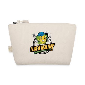Healthy, vegan, vegetarian, live - Organic Pouch - nature - Front