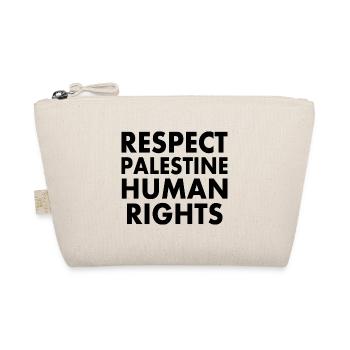 Respect palestine human rights - Bio-Täschchen - Natur - Vorne