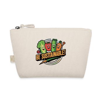 Sustainability Funny vegetables are happy for veggies - Organic Pouch - nature - Front