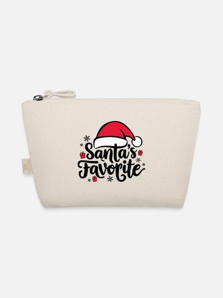 Santas Favorite – Weihnachtsmann-Mütze - Bio-Täschchen - Natur