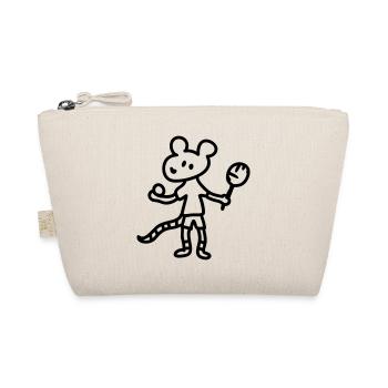 Tennis Mouse - Line - Organic Pouch - nature - Front