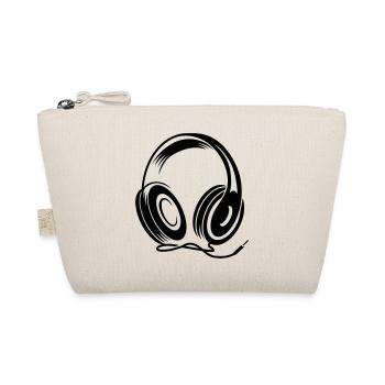 a headphone with cable - Organic Pouch - nature - Front