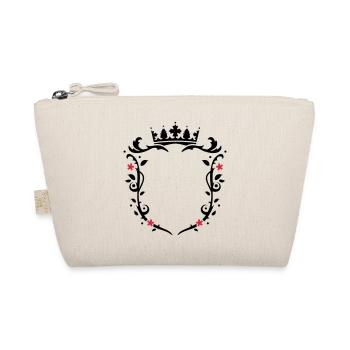 floral emblem with a crown - Organic Pouch - nature - Front
