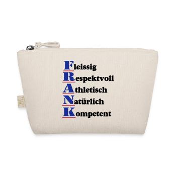 Frank , Vorname,Namensschild,Name,Fun Shirt (25) - Bio-Täschchen - Natur - Vorne