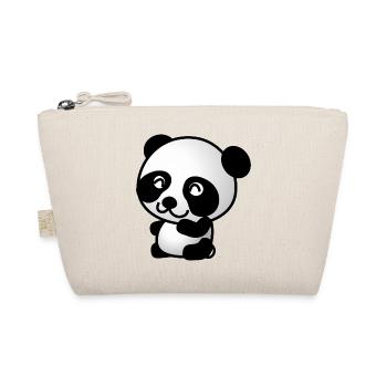 Netter Panda - Bio-Täschchen - Natur - Vorne
