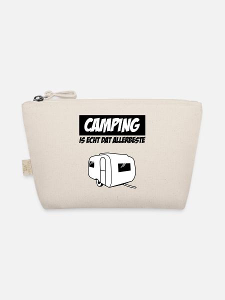 Camping Is Echt Dat Allerbeste - Bio-Täschchen - Natur