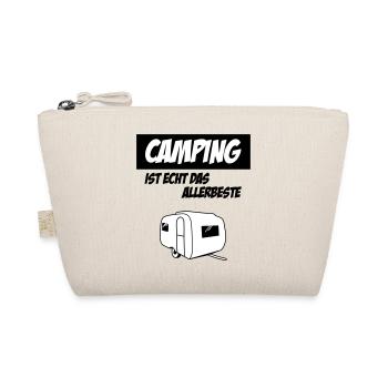 Camping Ist Echt Das Allerbeste - Bio-Täschchen - Natur - Vorne