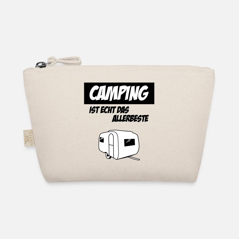 Camping Ist Echt Das Allerbeste - Bio-Täschchen - Natur