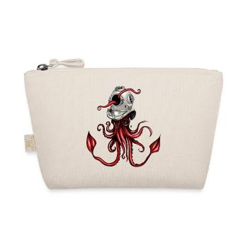 Squid with Diving Helmet - Organic Pouch - nature - Front