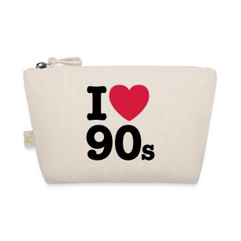 I love the 90s - Bio-Täschchen - Natur - Vorne