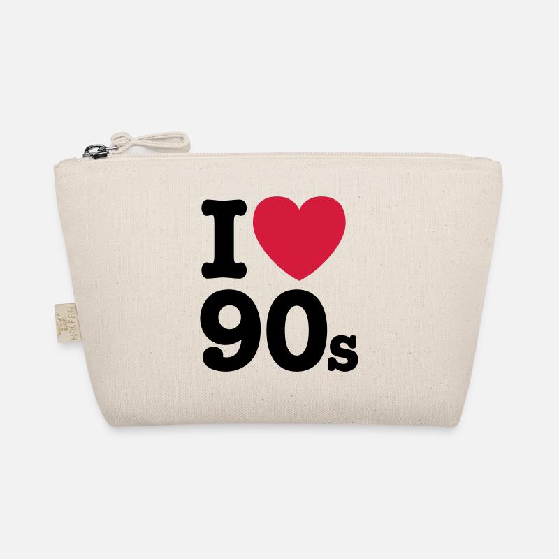I love the 90s - Bio-Täschchen - Natur