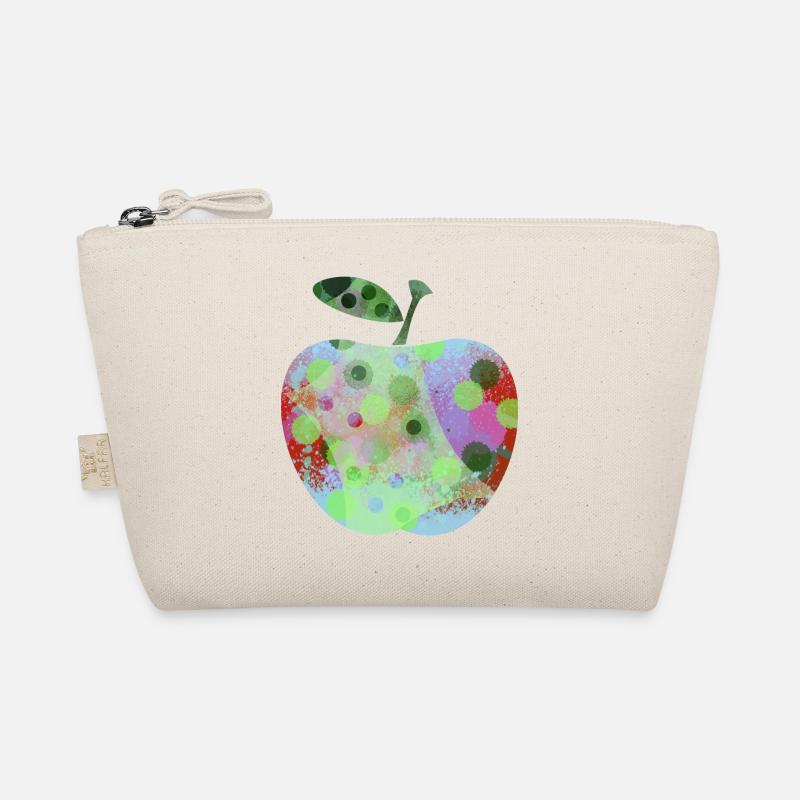 Bunter Apfel mit Klecksen Bio-Täschchen