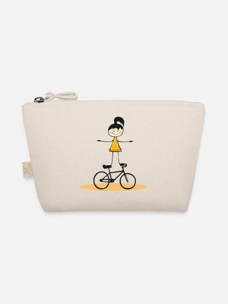 Kunstrad, Kunstradfahren, Hallenradsport, Girl - Bio-Täschchen - Natur