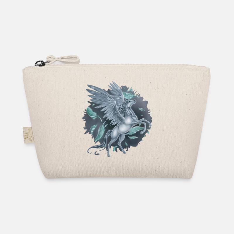 Pegasus mit „Stain“ Hintergrund Bio-Täschchen