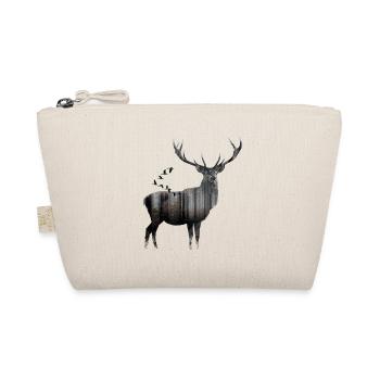 Nature animals forest hunting shirt - Organic Pouch - nature - Front
