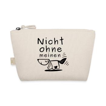 Nicht ohne meinen Hund Liebe Schwanz wedeln - Bio-Täschchen - Natur - Vorne