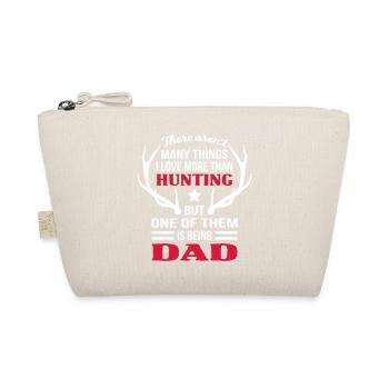 Love Hunting Is Being Dad - Organic Pouch - nature - Front
