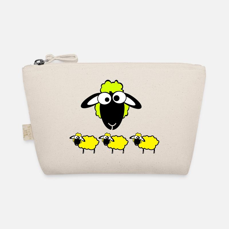 sheep color - Bio-Täschchen - Natur