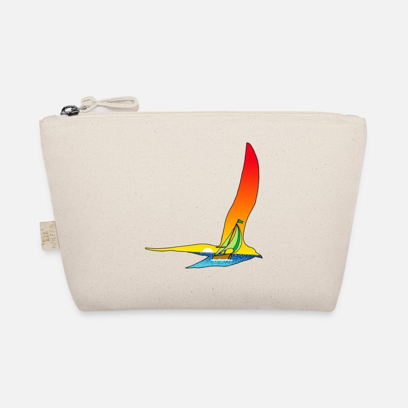 Reise eines Vogels und eines Bootes - Bio-Täschchen - Natur