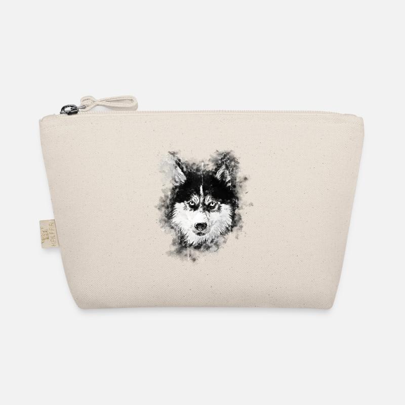 gxp chien husky visage éclaboussures de couleur de l'eau Trousse biologique