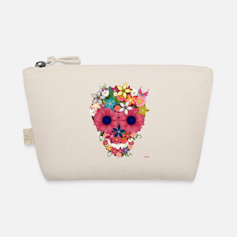 Skull flowers Bio-Täschchen