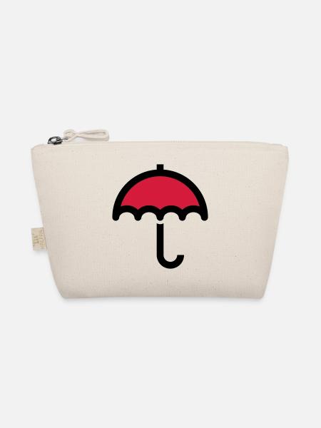 Symbole d'icône parapluie - Trousse biologique - nature - Devant