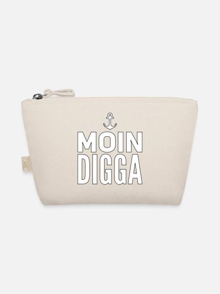 Moin Digga Hamburg - Bio-Täschchen - Natur - Vorne