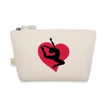 Dance heart - Organic Pouch - nature - Front
