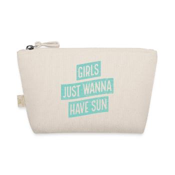 Girls just wanna have sun - gift idea for you - Organic Pouch - nature - Front