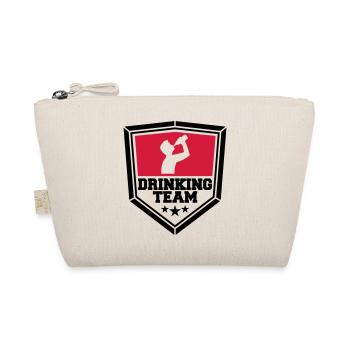 schild wappen cool logo text alkohol b - Bio-Täschchen - Natur - Vorne