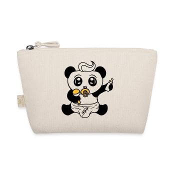 child baby rattle pacifier diaper little boy s - Organic Pouch - nature - Front