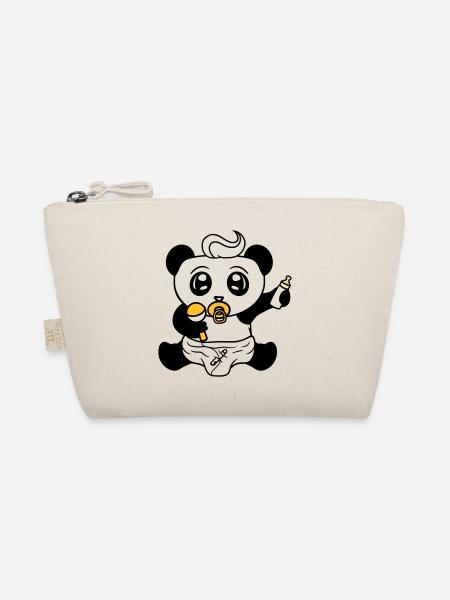 enfant bébé hochet tétine couche petit garçon s - Trousse biologique - nature - Devant