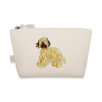 Briard - Dog - Cartoon- Breed - Organic Pouch - nature - Front