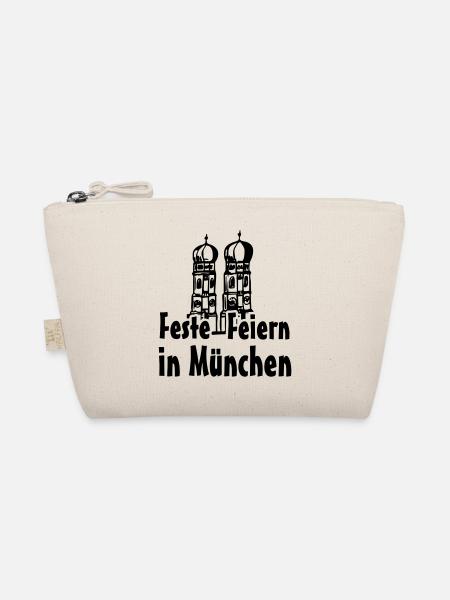 München Bayern Geschenk - Bio-Täschchen - Natur - Vorne