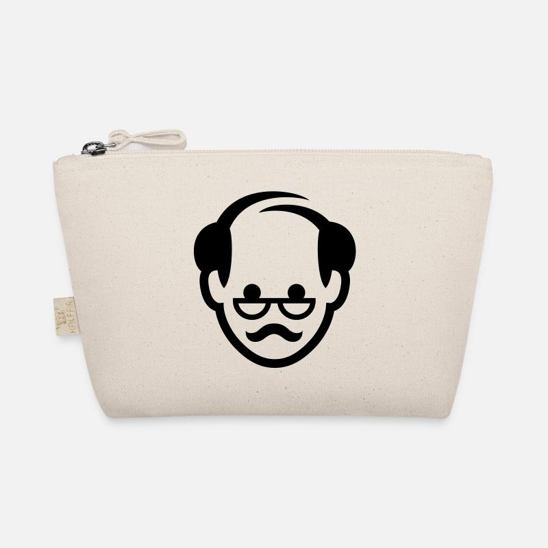 Gesicht eines Großvaters Bio-Täschchen