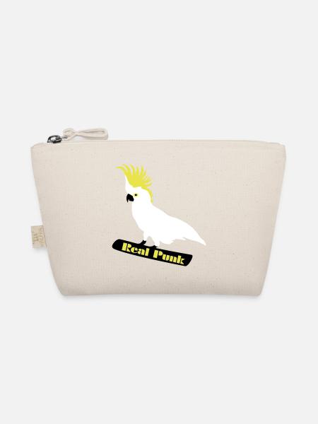 Real Punk, Kakadu, Papagei, Vogel - Bio-Täschchen - Natur - Vorne