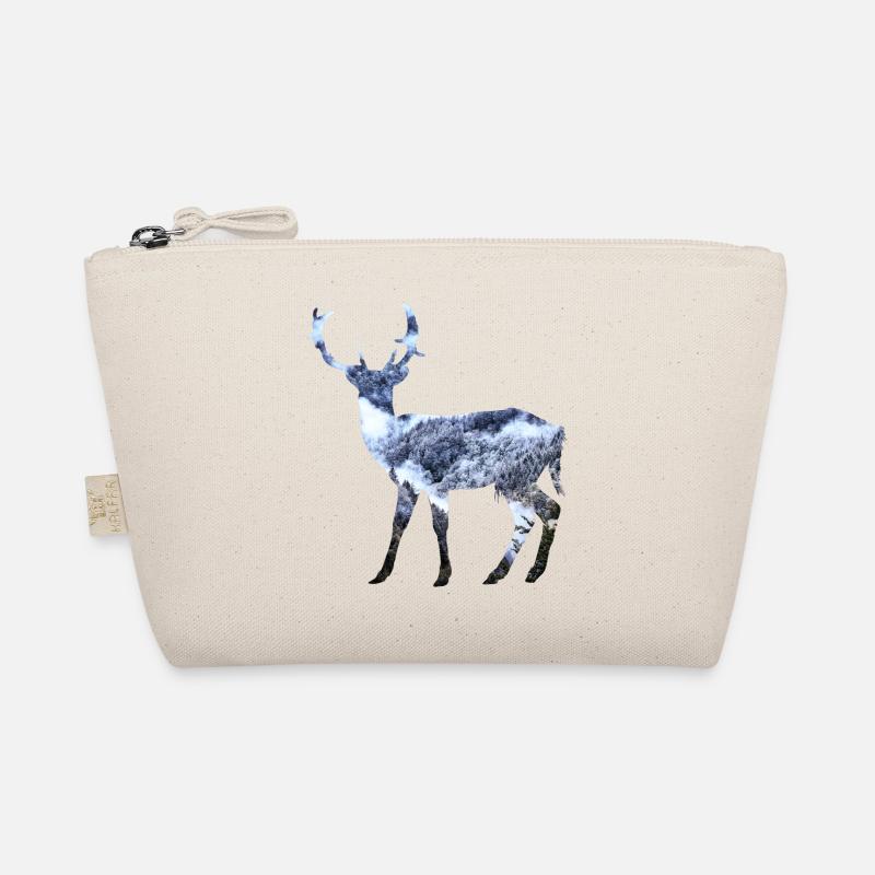 Deer with forest Organic Pouch