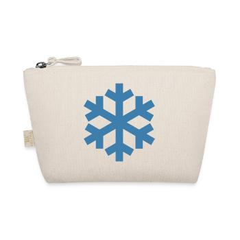 Snowflake Christmas Gift Snow Symbol - Organic Pouch - nature - Front
